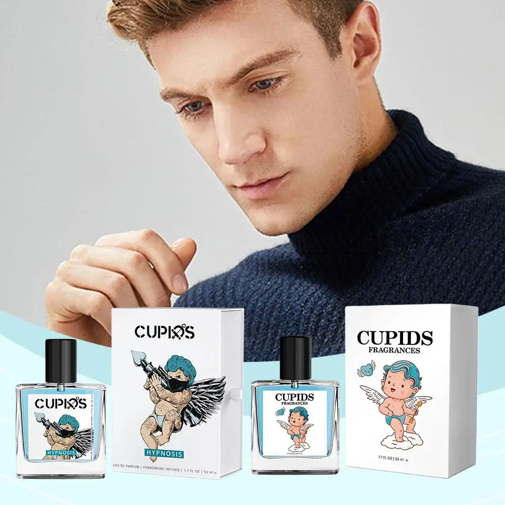 50 مللي كيوبيد للرجال فرمون كولونيا عطر طويل الأمد عطر غني عالي الجودة Hombre عطر الجسم رذاذ زيادة السحر