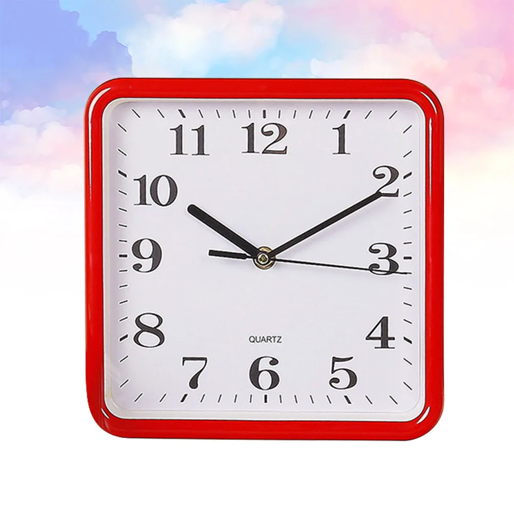 

Square Wall Clock Random Color No Design Wall Clock for Home Office Living Room Bedroom Decoration