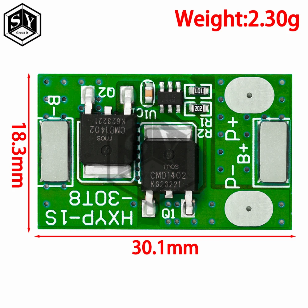 1S 7A LiFePO4 Li-ion Battery Protection Board, Overcurrent Charge Discharge Module 3.2-3.65V / 3.7-4.2V