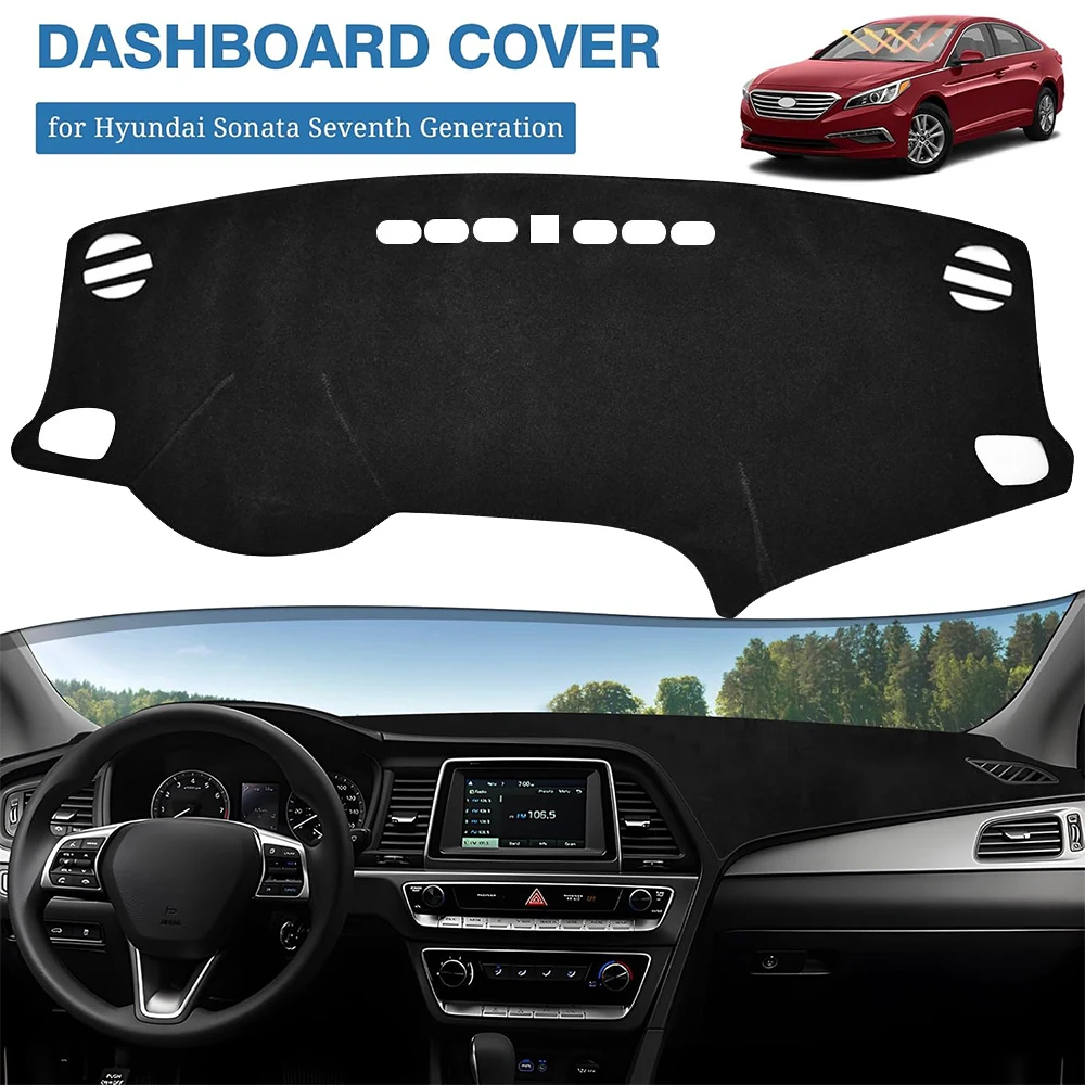

Dashboard Cover Protective Pad for Hyundai Sonata 2015 2016 2017 2018 2019 LF Dash Board Sunshade Anti-UV Carpet Car Accessories