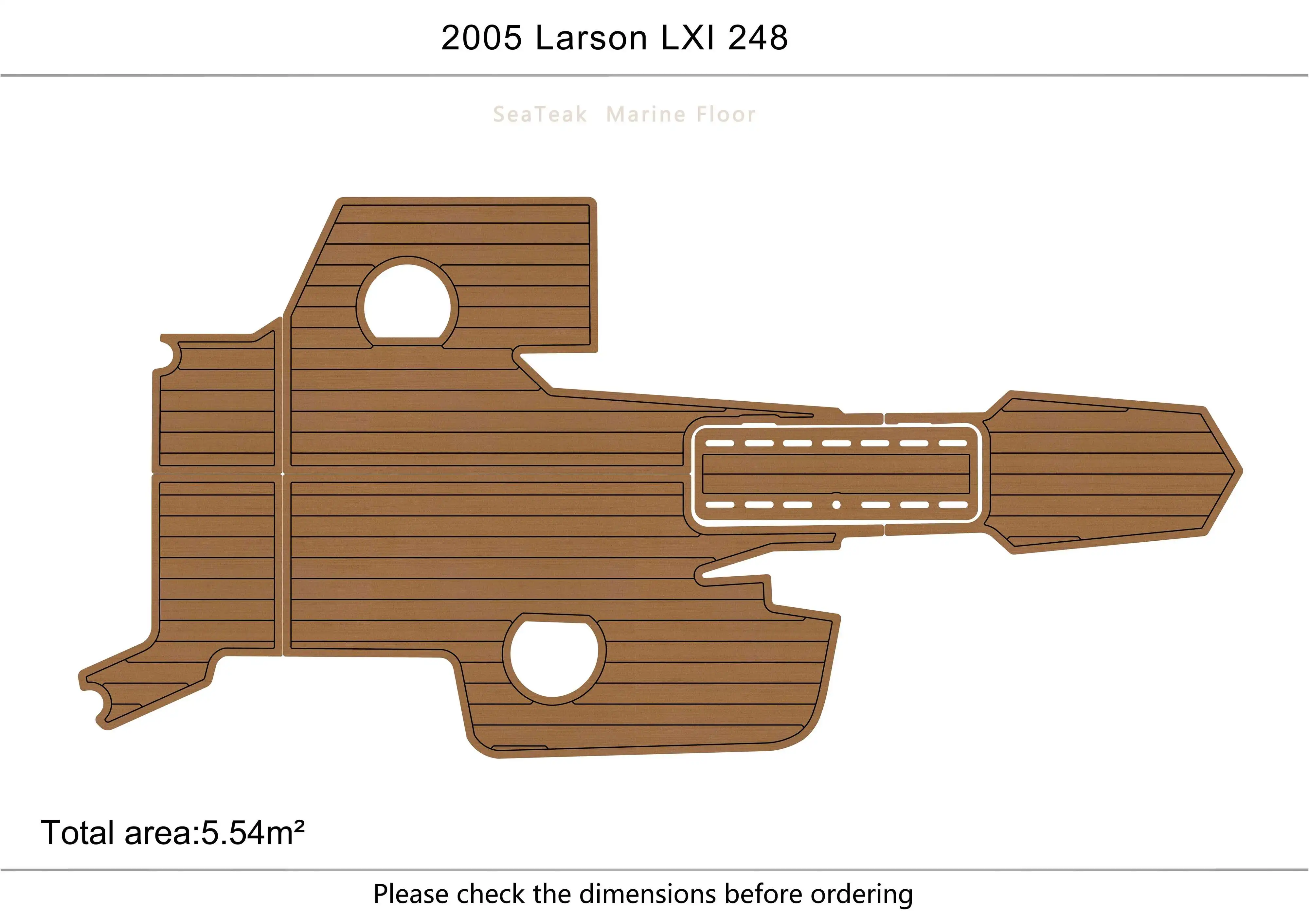 

2005 Larson LXI 248 bow Cockpit platform 1/4" 6mm EVA fAUX carpet Water Ski Yacht Fishing Boat Non-slip mat floor