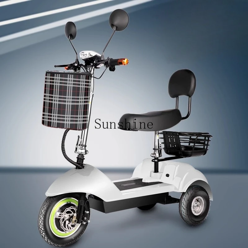 

Electric tricycle folding mini leisure transportation men and women pick up and drop off children