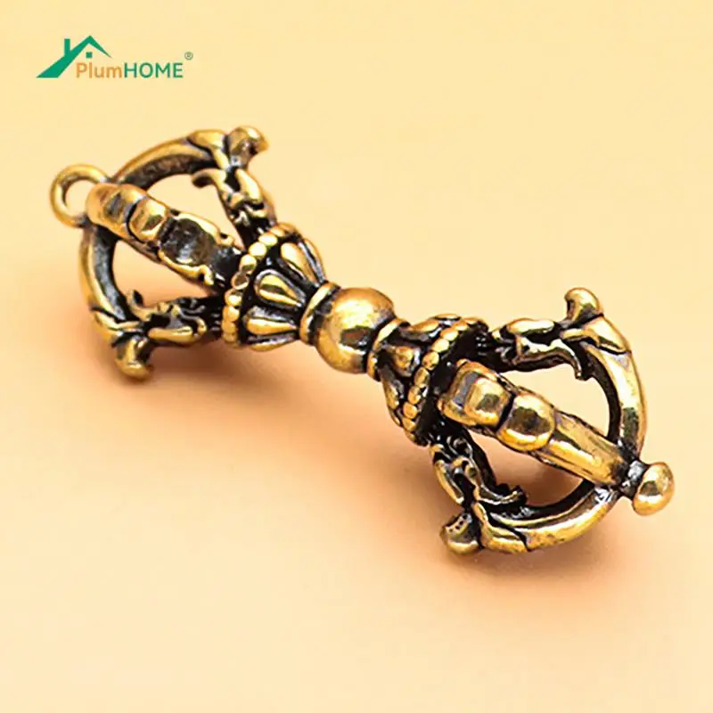 1-шт-тибетская-буддийская-медь-ручной-работы-пять-акций-Дордже-Ваджра-пестик-украшения-для-ключей-автомобильный-брелок-небольшой-кулон-ювелирные-изделия