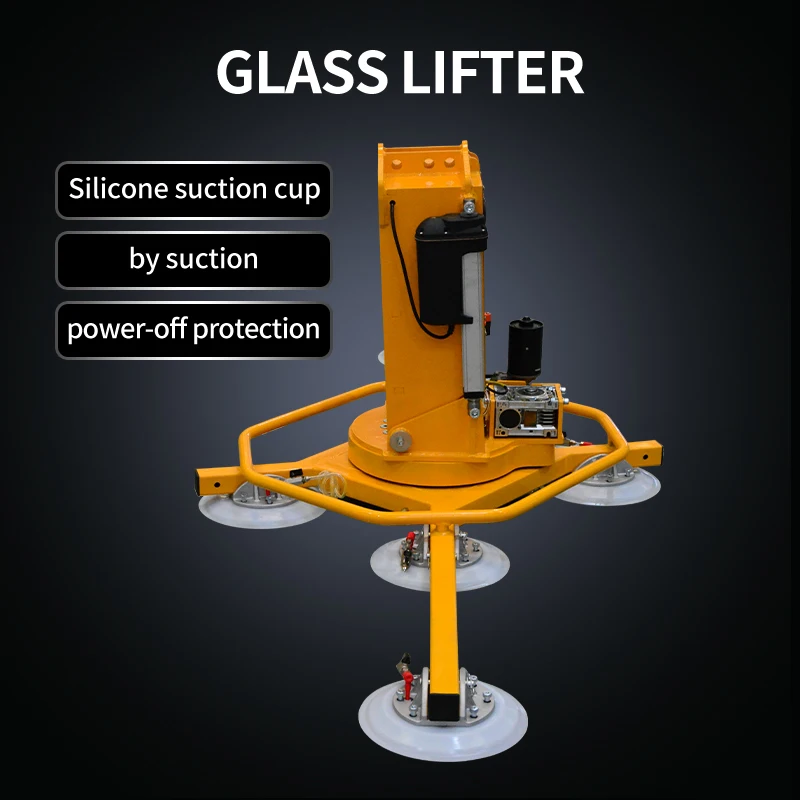 600-1200 kg New Vacuum Lifter Equipment Machinery for Glass Stone 360 Rotation/90 Tilting with 90% Loading Capacity