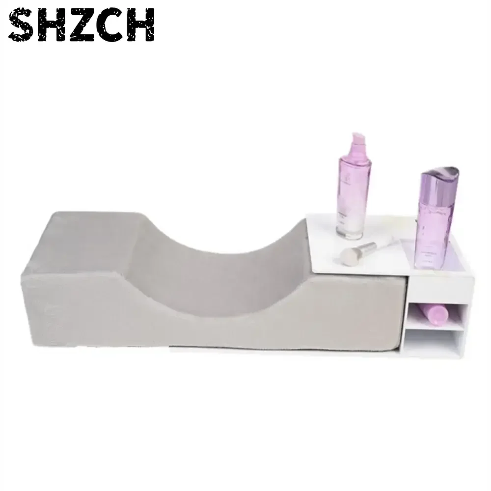 U Shape Design Eyelash Extension Pillow Detachable Cover with Pocket Grafting Lash Head Cushion Comfortable Professional Grade