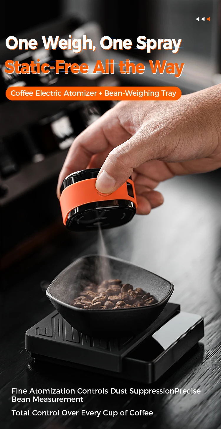 IKAPE Kaffeebohnenzerstäuber, 20 ml antistatische automatische Sprühflasche, Espressomaschinen-Zubehör, Geschenk für Kaffeeliebhaber – Detail 1