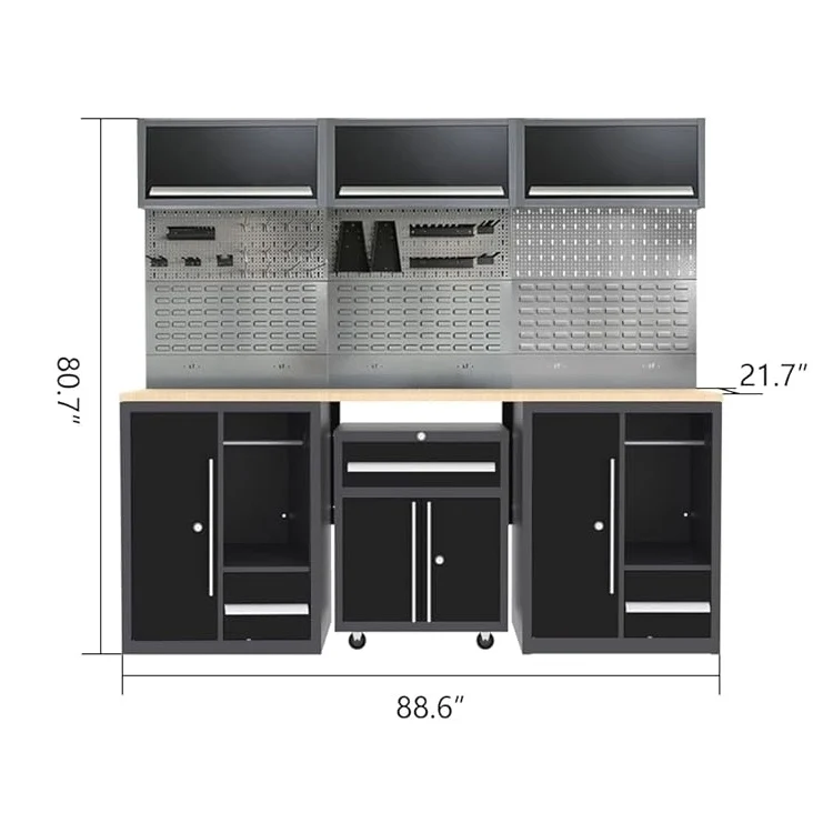 Industrial Maintenance Steel Tool Trolley and Multi-drawer Cabinet Storage Cabinet Professional Mechanic Workshop Chest Pro