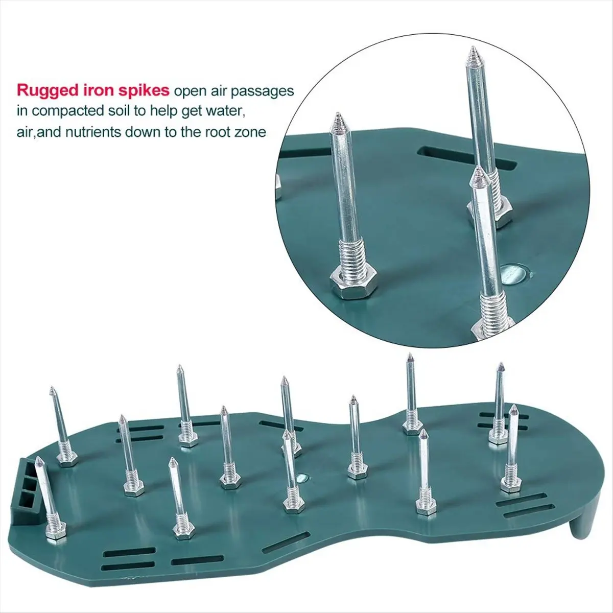 #13M 1 Pair of Lawn Aerator Shoes,Lawn Soil Loosening Aerator Spiked Shoes,track spikes shoes,(PP+carbon steel)
