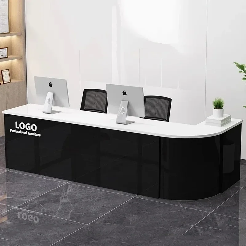 /Vintage Office Reception Desk Beauty Salon Business Simple Professional Reception Desks Modern Scrivania Postmodern Furniture