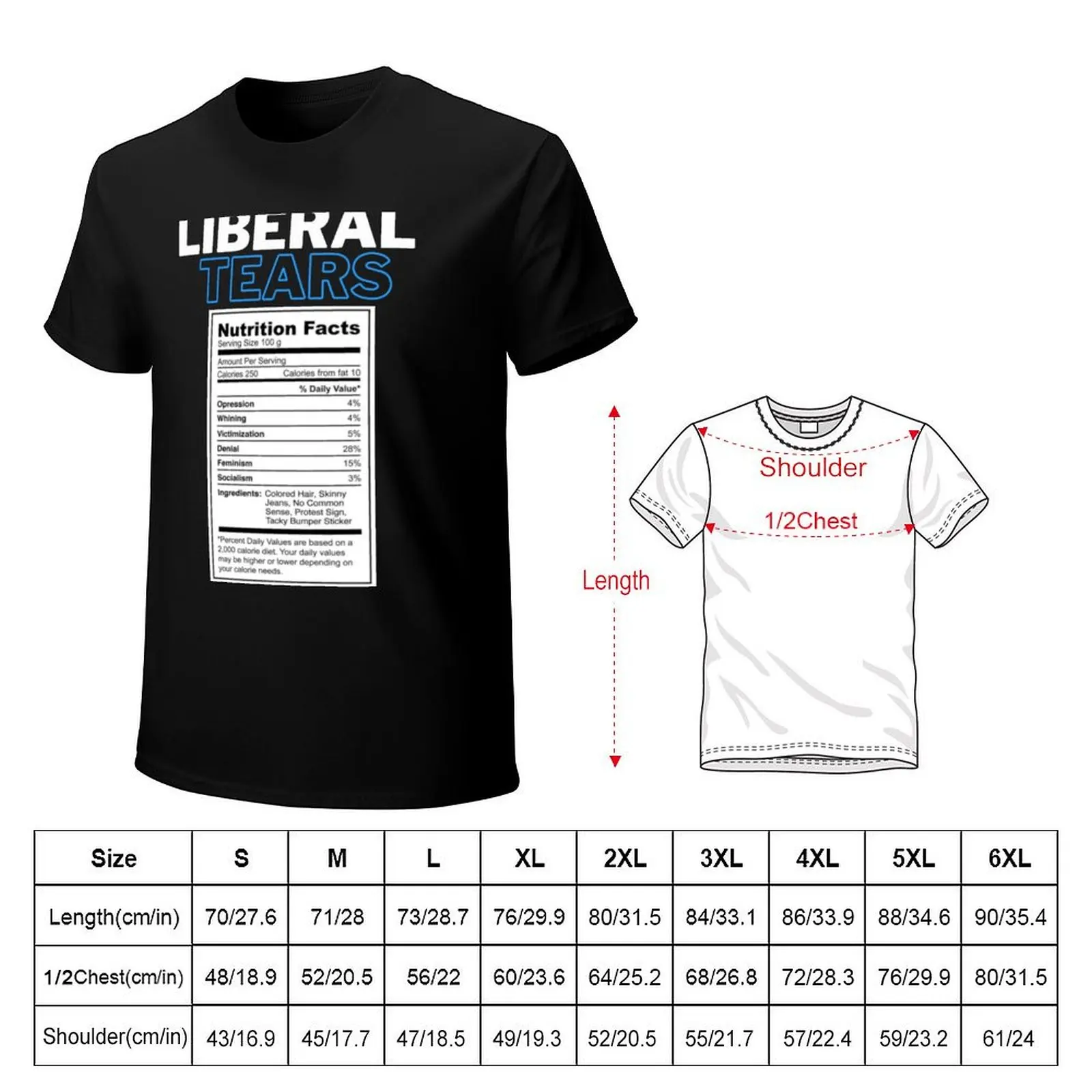 Liberal Tears T-Shirt High Elasticity Sports T-Shirt