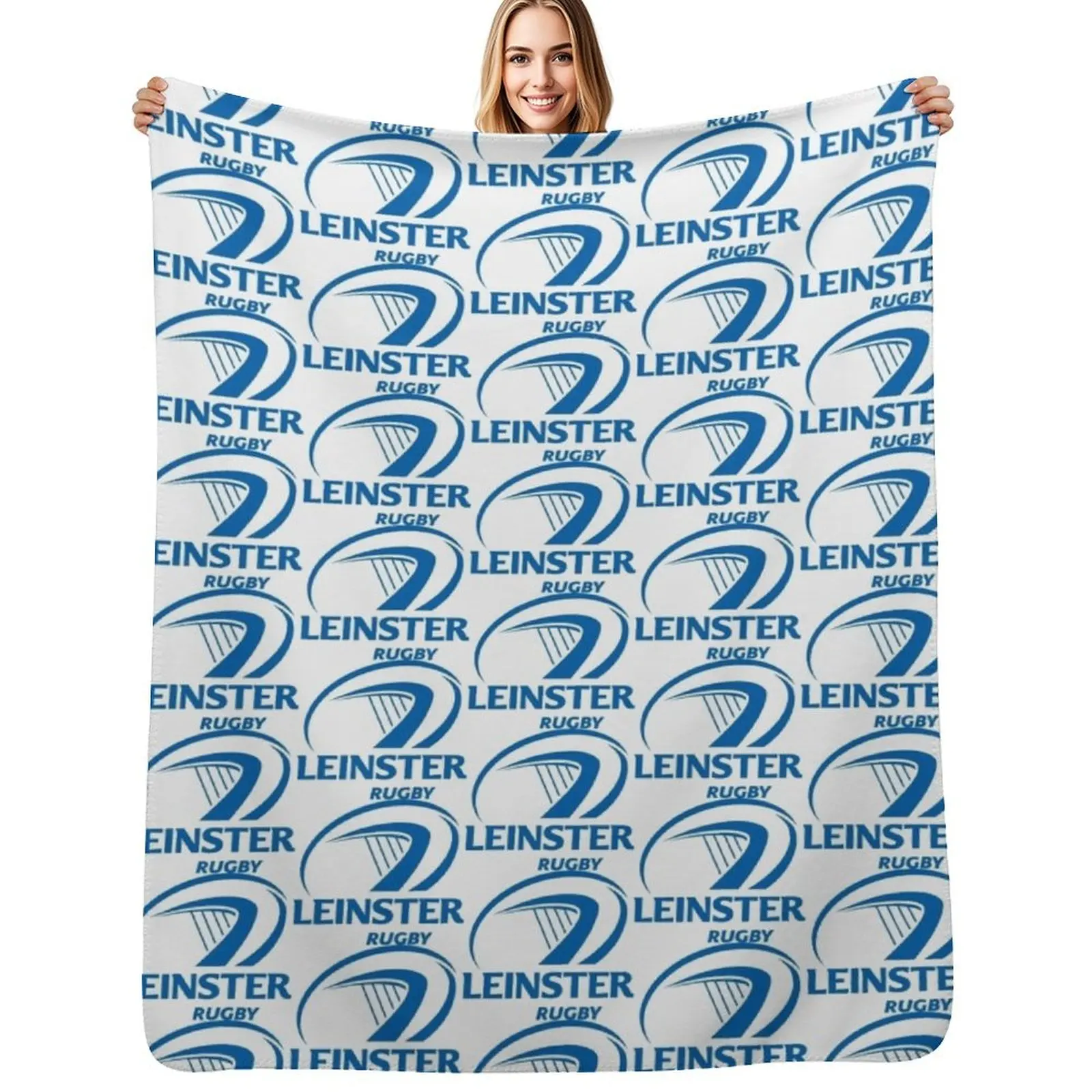 Плед Leinster Icon: роскошный дизайнерский декоративный плед для кровати, тяжелый для сна, из фланелевой ткани, самый мягкий плед.