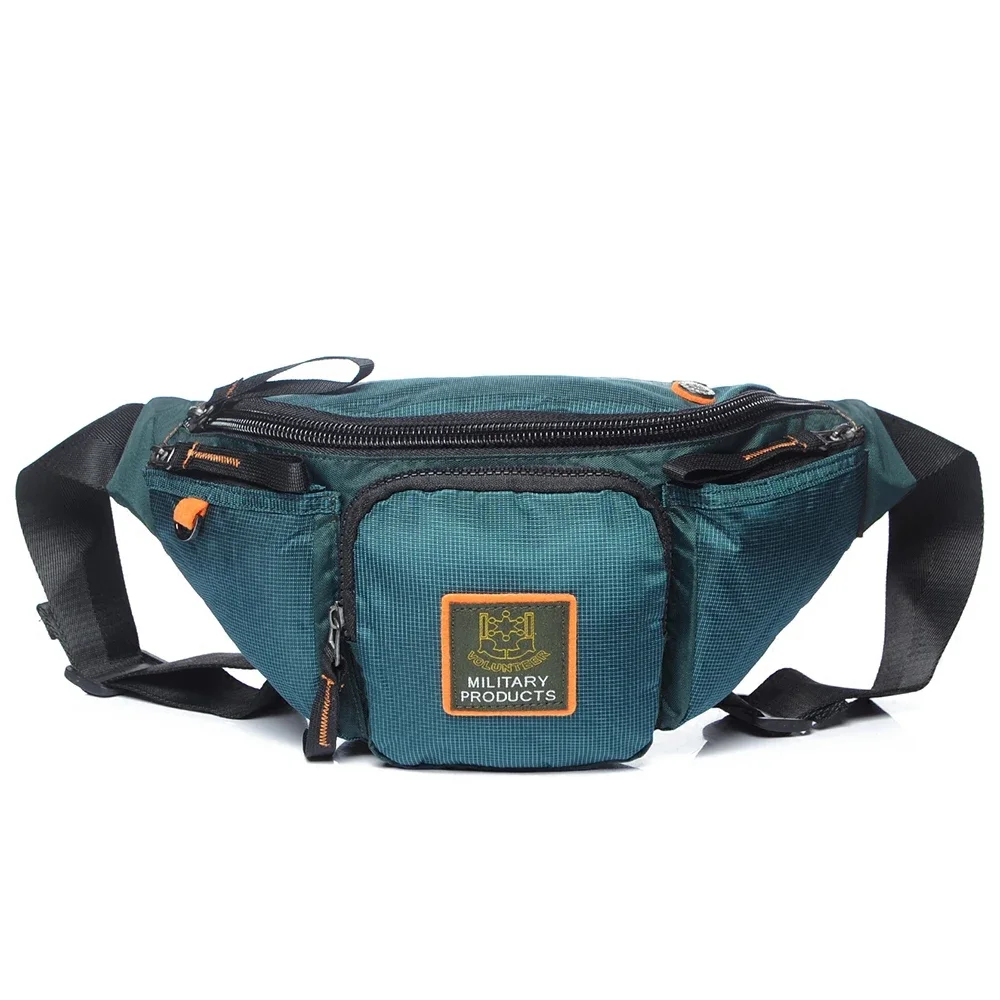 Imagem -02 - Oxford Fanny Pack Impermeável para Homens Bolsa de Peito Bolso Múltiplo Bolsa de Viagem Masculina Ombro Corpo Transversal Cinto Bolsa de Quadril