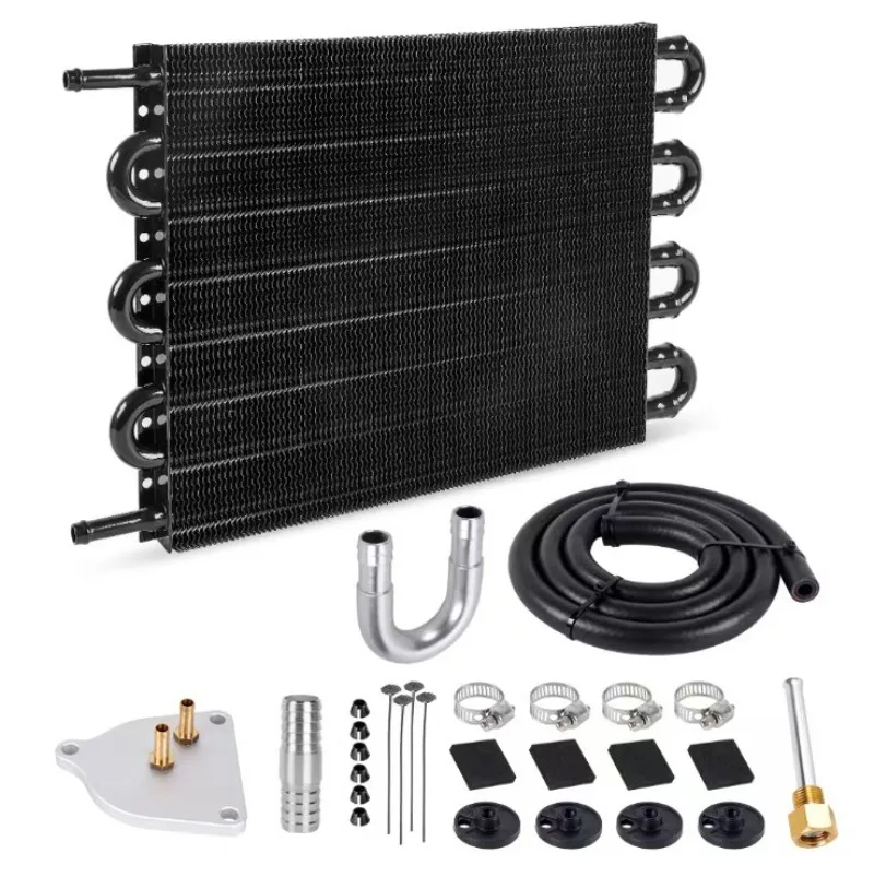 Auto Modification Parts, Auto Air Conditioning Tubular Belt Transmission Radiator 2 Rows 10 Rows Oil Cooler Kit