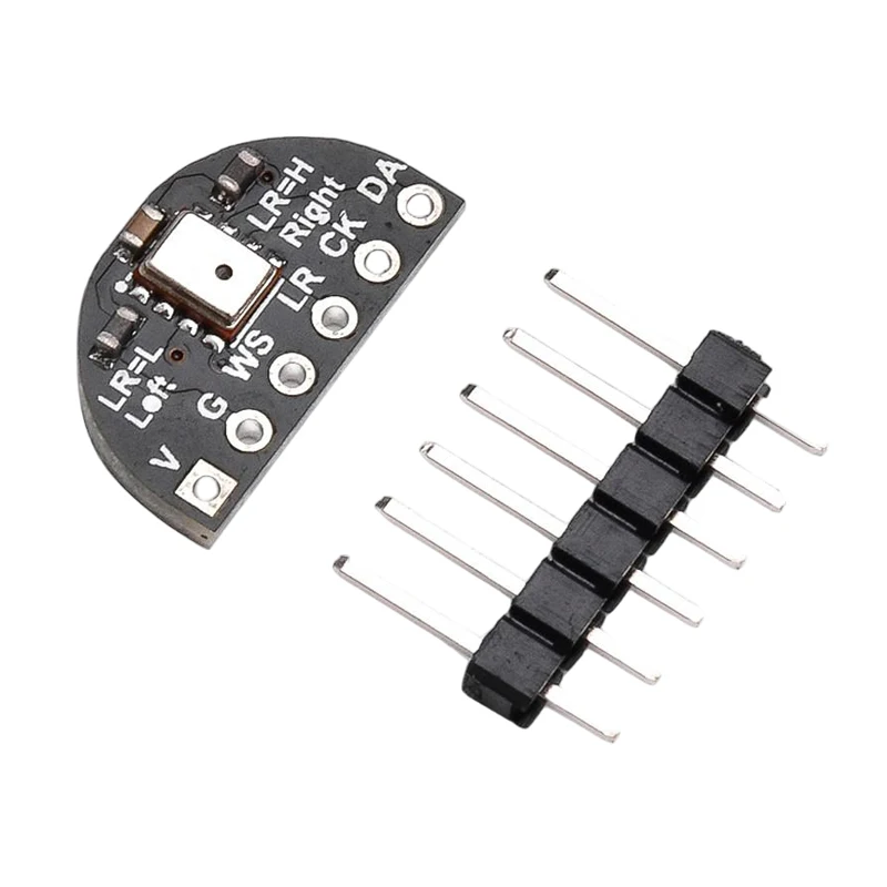 Microphone Module I2S Interface Low Noise High Sensitivity 140dB SPL 57dB SNR for Audio Collection Embedded Project Development