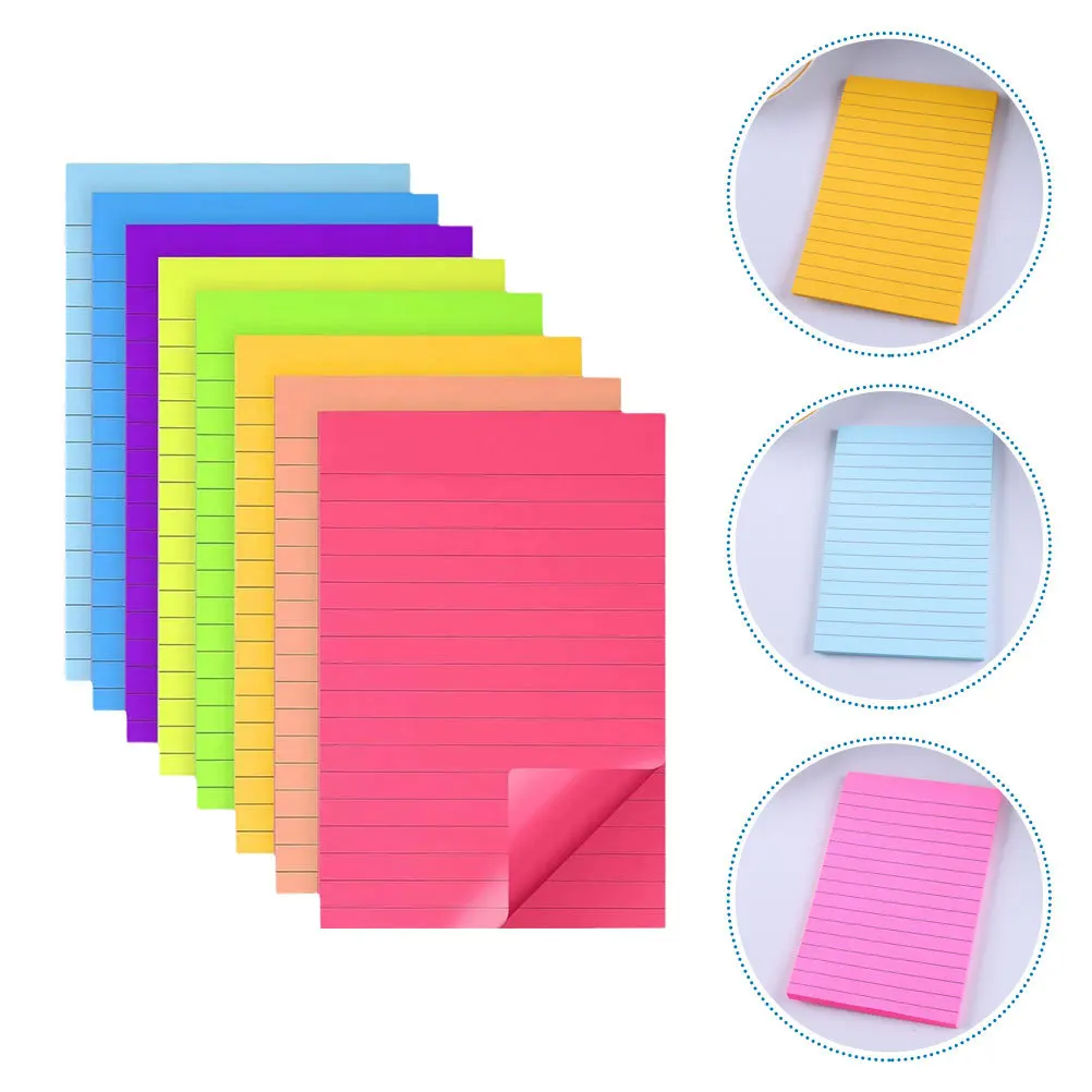 

8Pcs Convenient Memo Pads Small Note Pads Self-Adhesive Memo Stickers for Schedules Plans and Important Reminders Smooth Writing