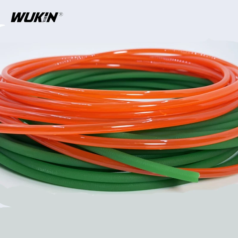 1/2/3/4/5M Groen Solid Pu Ronde Strip Synchrone Riem Strips Rijden Motion transportband Polyurethaan Riemen Diameter 1.5-18Mm