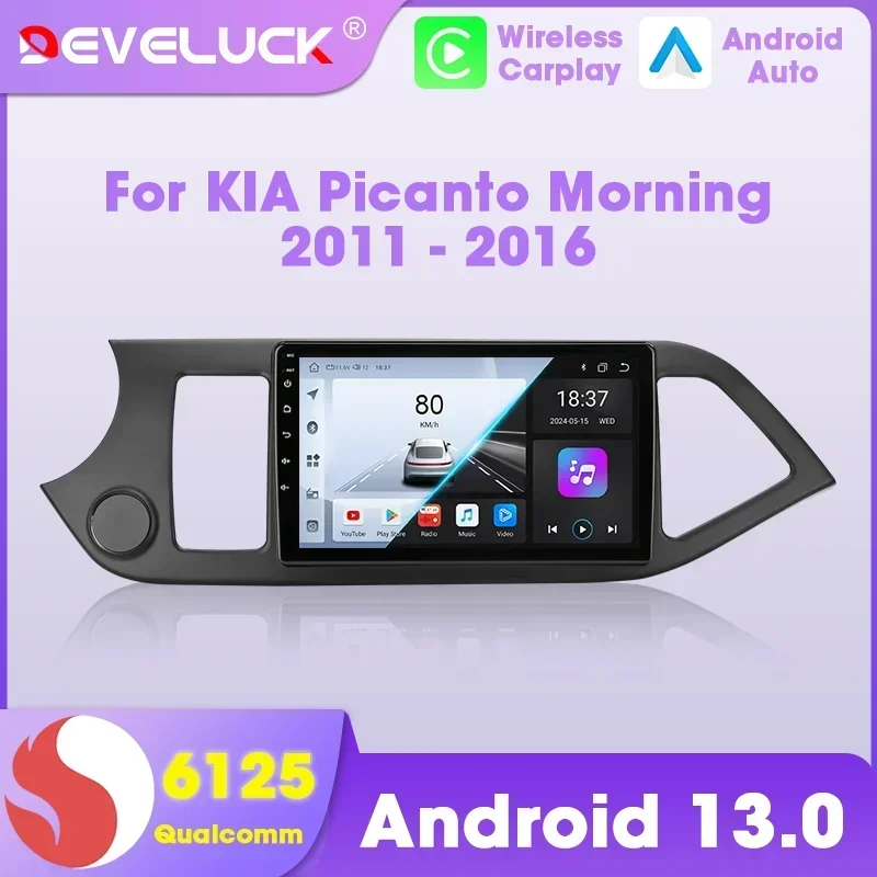 

Car Radio Android Auto Carplay for KIA PICANTO Morning 2 2011 2012 2013 2014 2015 2016 Multimedia Intelligent Systems Navigation