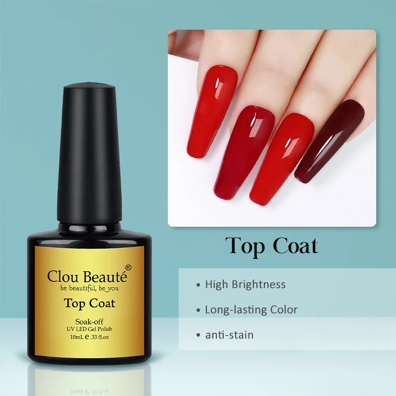 Clou Beaute 15 ml Rood Zwart Wit Groen Neon Gel Nagellak Base Top Coat Velvet Top 400 Kleuren Semi permanente Gel Nagellak