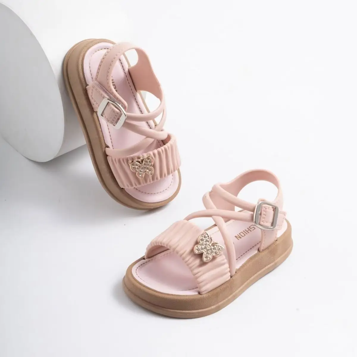 New Korean Style Open-Toe Girls Sandals, Elegant Fashion Princess Shoes for Students, Cute Versatile Trendy Summer Sandals with