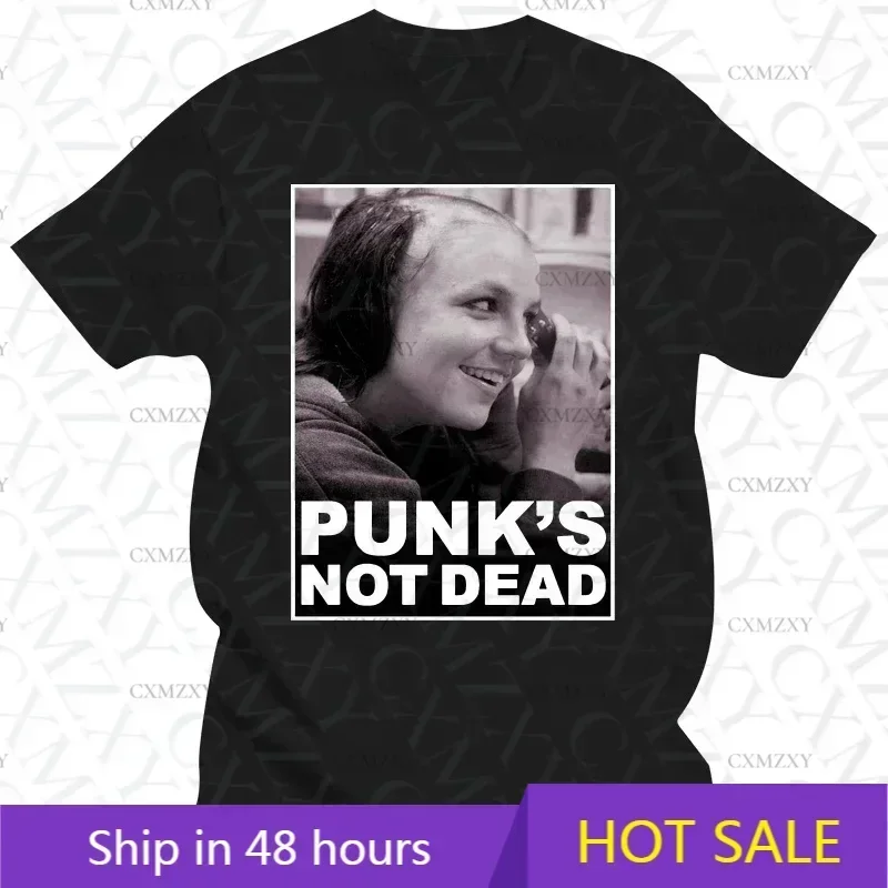 

Vtg Vintage Britney Spears T Shirt Punks Not Dead Tee loose