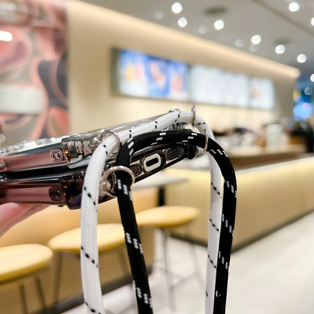 Luksusowe etui na telefon z smyczą dla Honor 200 Pro 200 400 Lite 300 100 90 80 70 60 50 SE Silicone Soft Back Clear Cover