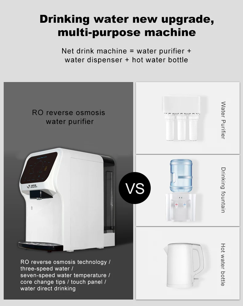 정수기, 무수 시스템 - 30L/일 - 알칼리성 온수 및 냉수 디스펜서