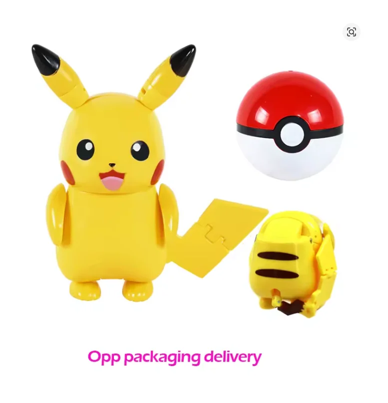 Figure Pokemon Pokeball transform Pikachu Charizard Venusaur Blastoise Mewtwo Gyarados Lunala Solgaleo Eevee poke ball toys gift