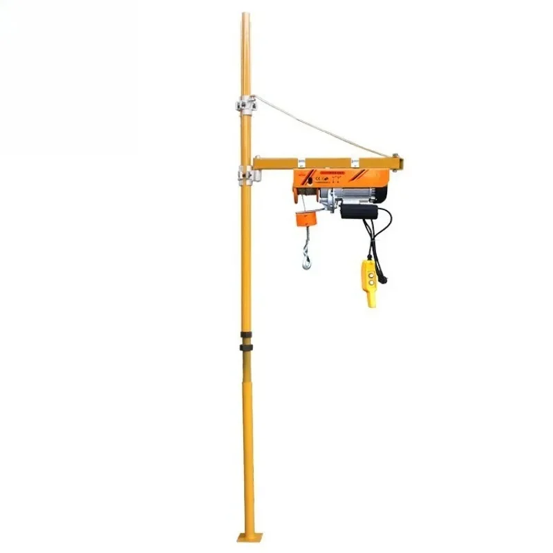 Wall mini bracket household shelf small crane miniature electric hoist column bracket small crane hoist