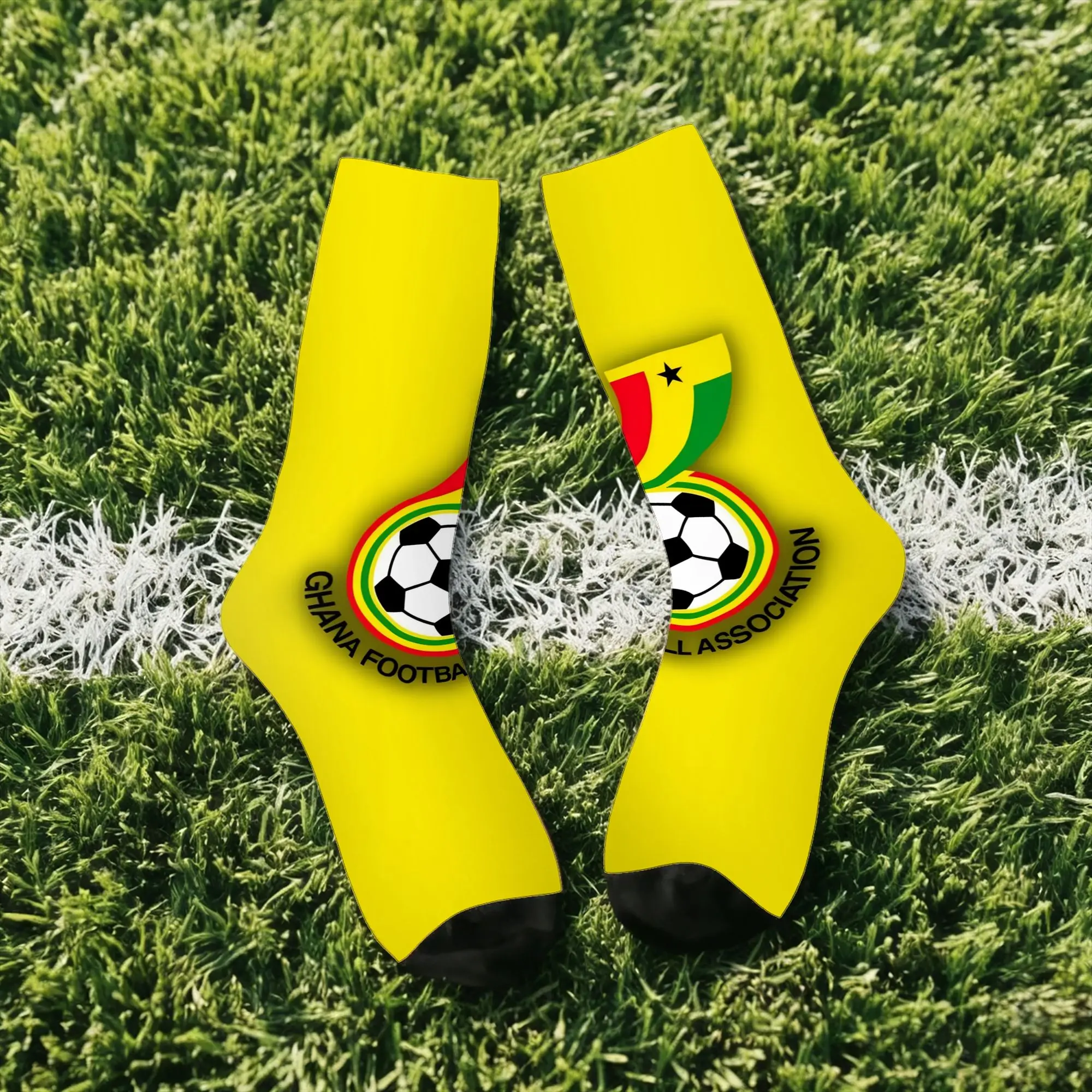 Hip Hop Vintage Ghana Crazy Men's compression Socks Unisex  Street Style Seamless Printed Funny Sock Match Day Essentials