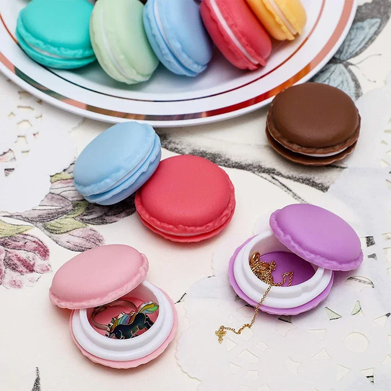 8pcs/16pcs Mini Macaron Pill/Jewelry Box Storage Organizer Earphone Macaron Container Multiuse Case Candy/Gift Box Wedding Decor