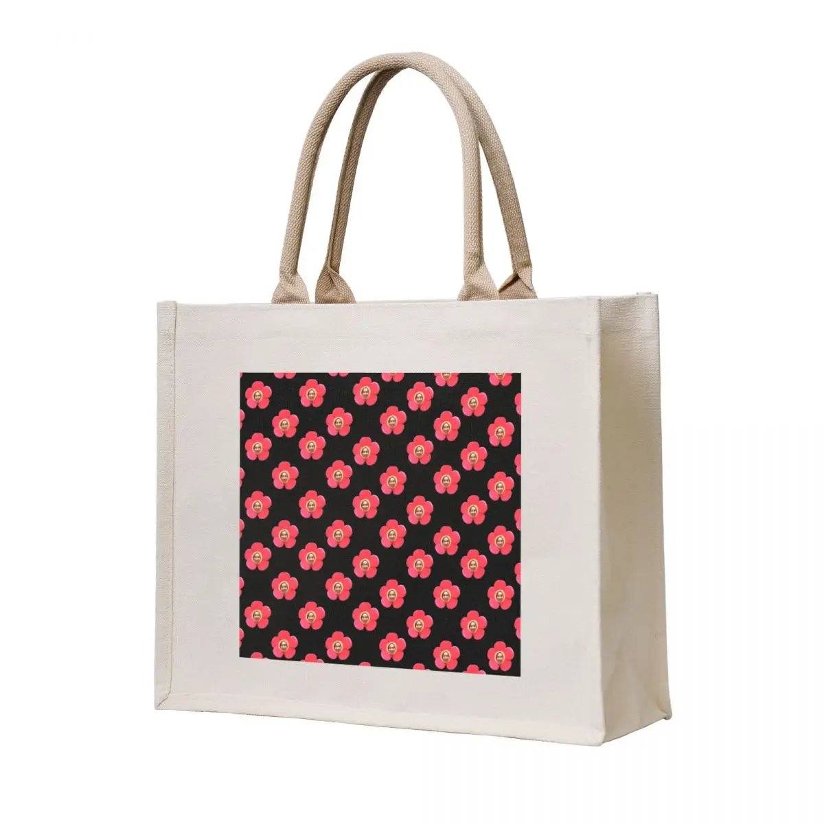 

Jhope Chuseok Flower (Black) Tote Bag shopping trolley bag tote bags aesthetic tote bags cloth bags canvas shopping bag