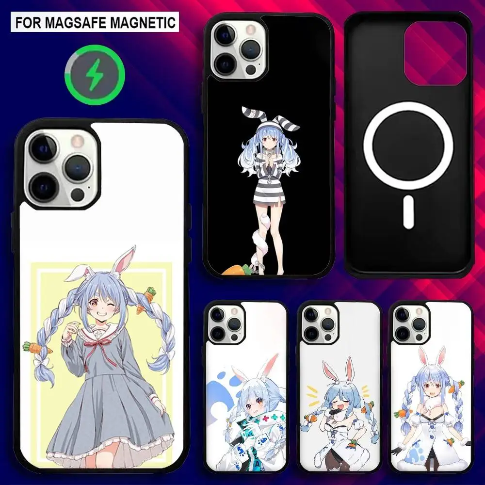 

U-Usada Pekora Hololive Phone Case For iPhone 16e,16,15,14,13,12,11,Plus,Pro,Max,Mini Magsafe Magnetic Wireless Charging