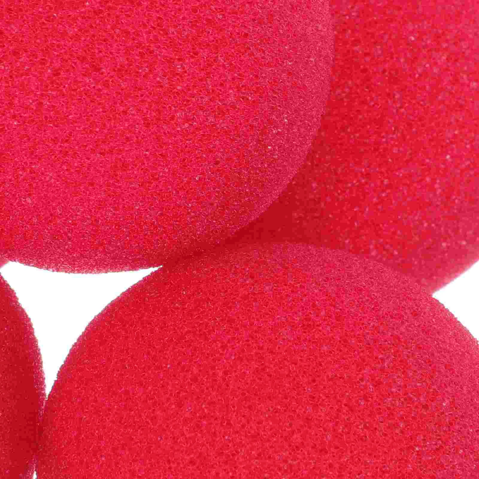 50 Pcs Clown Nose Ball Sponge Material Prop DIY Decorate Masquerade Party Supply Red for Costume Balls Premium