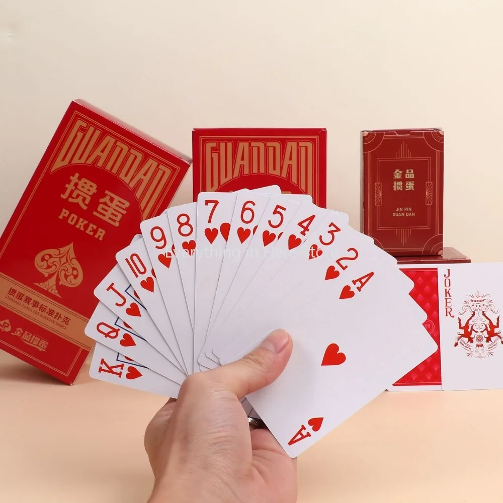 Black-core Paper Thicker Poker Cards Suitable for Home Entertainment Vintage Red Playing Cards Board Game Cards