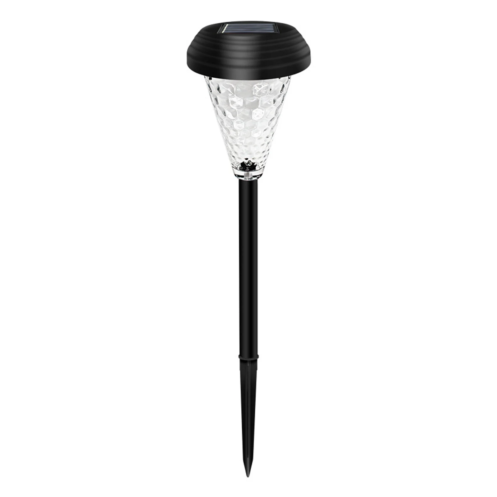 

4 Packs Outdoor Lawn Lamp Solar Powered Pathway Light Landscape Decorative Garden Lights Waterproof Glass Lampshade White Light