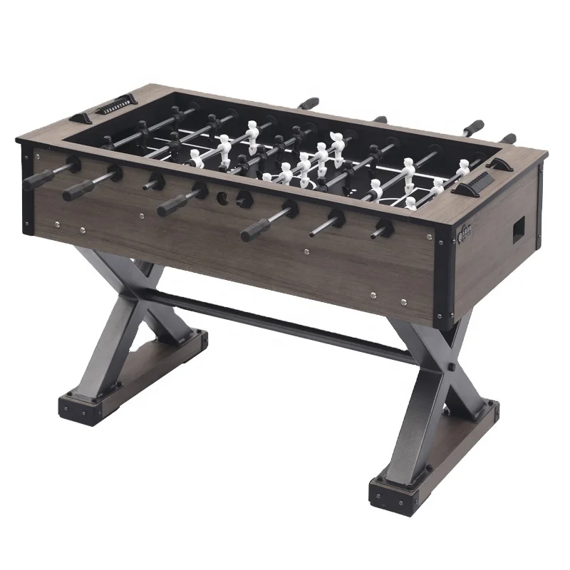 

55" Top Quality Engineer Wood Metal X-Shap Metal Leg Classical Foosball Table 8 Rod 2-4 Player