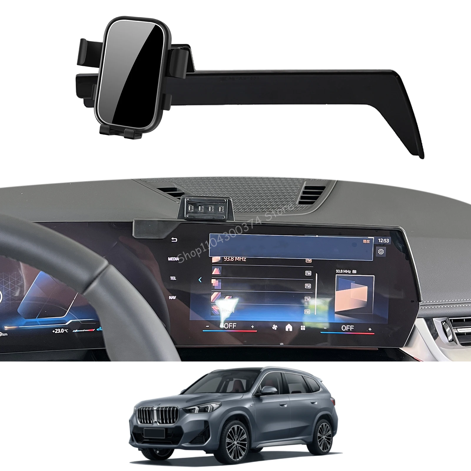 

Car Mobile Phone Holder for BMW X1 2023 2024 2025 ix1 GPS Bracket Navigation Stand Auto Accessories