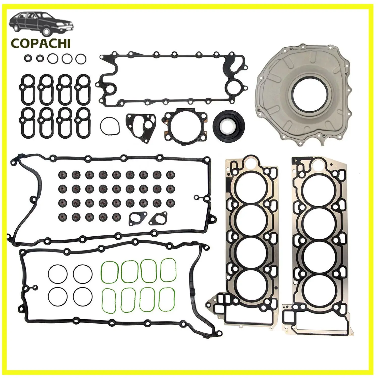 

1set Engine Cylinder Head Gasket Repair Kit AJ133 AJ811449 AJ812108 LR010706 C2D3525 for Jaguar XE XJ F-Type Land Rover 5.0L V8