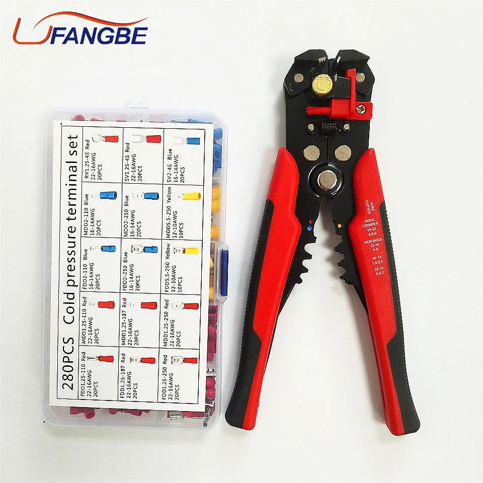 New Arrival Multifunctional Automatic Wire Stripping Pliers Stripping Tool Kits With 280 piece accessory set