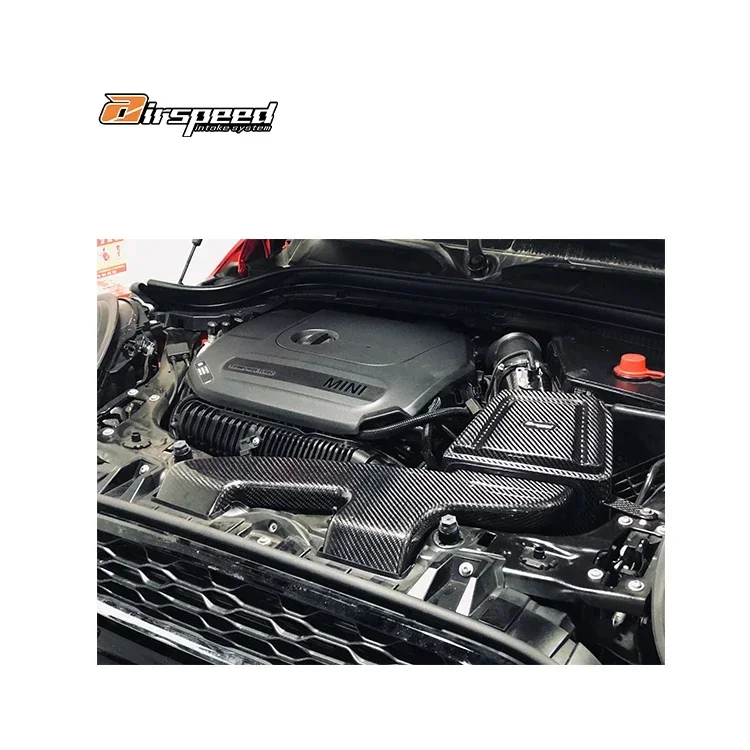 Airspeed Brand Limited Time Goods 3K Twill Glossy Dry Carbon Fiber Engine Cold Air Intake System For BMW 1 Series MINI