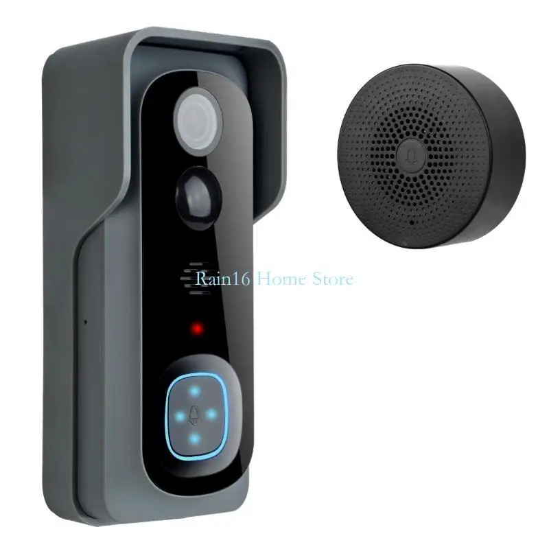 

Wireless Videos Doorbell Camera with Chimes 2 way Sound Videos Doorbell 02DB