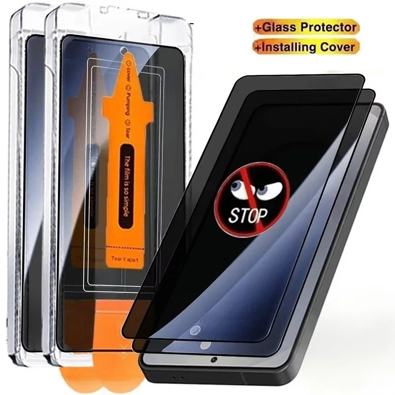 

Dust Free Install Tempered Glass Film For Tecno POVA 7 Ultra Curve 2 6 Neo 5 4 Pro 5G 4G Slim Anti Privacy Spy Screen Protector
