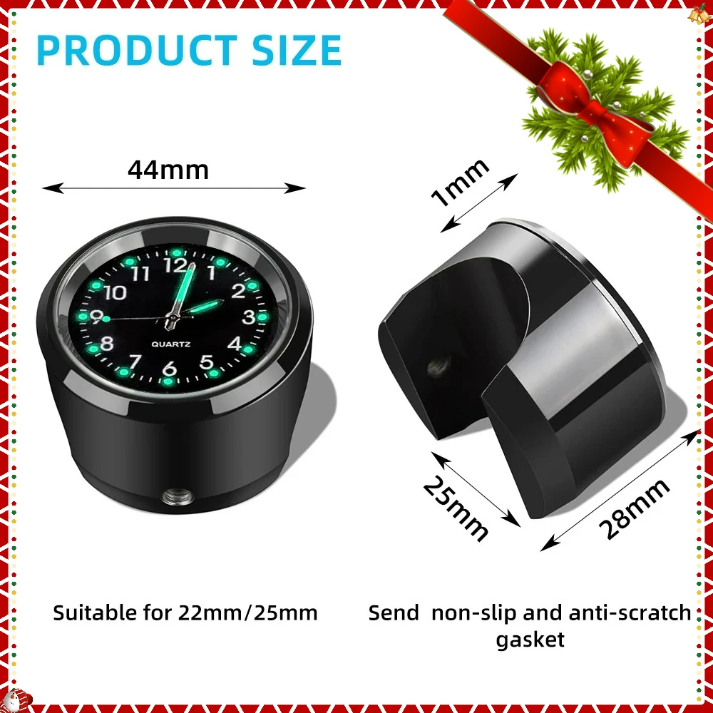 

Часы с креплением на руль мотоцикла, водонепроницаемые хромированные аксессуары для мотоциклов