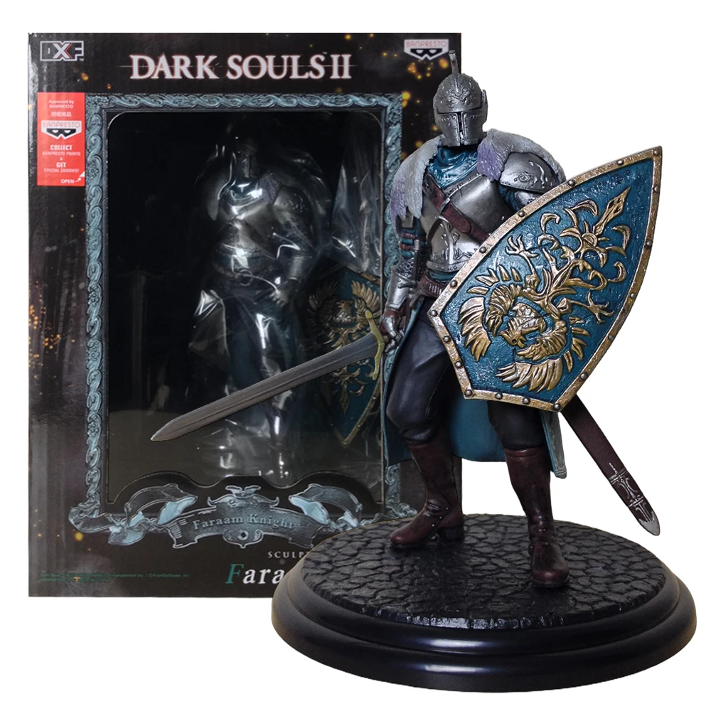 18CM Anime Game Dark Souls II Faraam Knight Figure Dark Souls Sculpt Collection Vol.1 DXF Figure Doll Toys Action Figure Gift