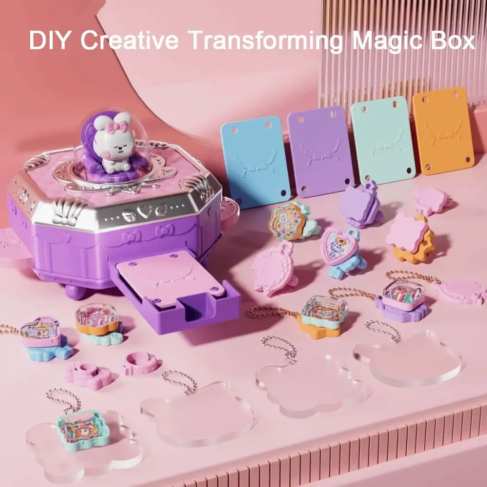 

3D Design 3D Magic DIY Sticker Machine Portable Rich Content Magic Rabbit Stickers Versatile Kawaii Style Creative Craft Kit