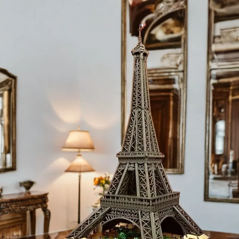 A 2025 IN MAGAZZINO Set 10001 pezzi 1,5 m di altezza Torre Eiffel di Parigi Architettura Modello Building Blocks Mattoni Regali per adulti