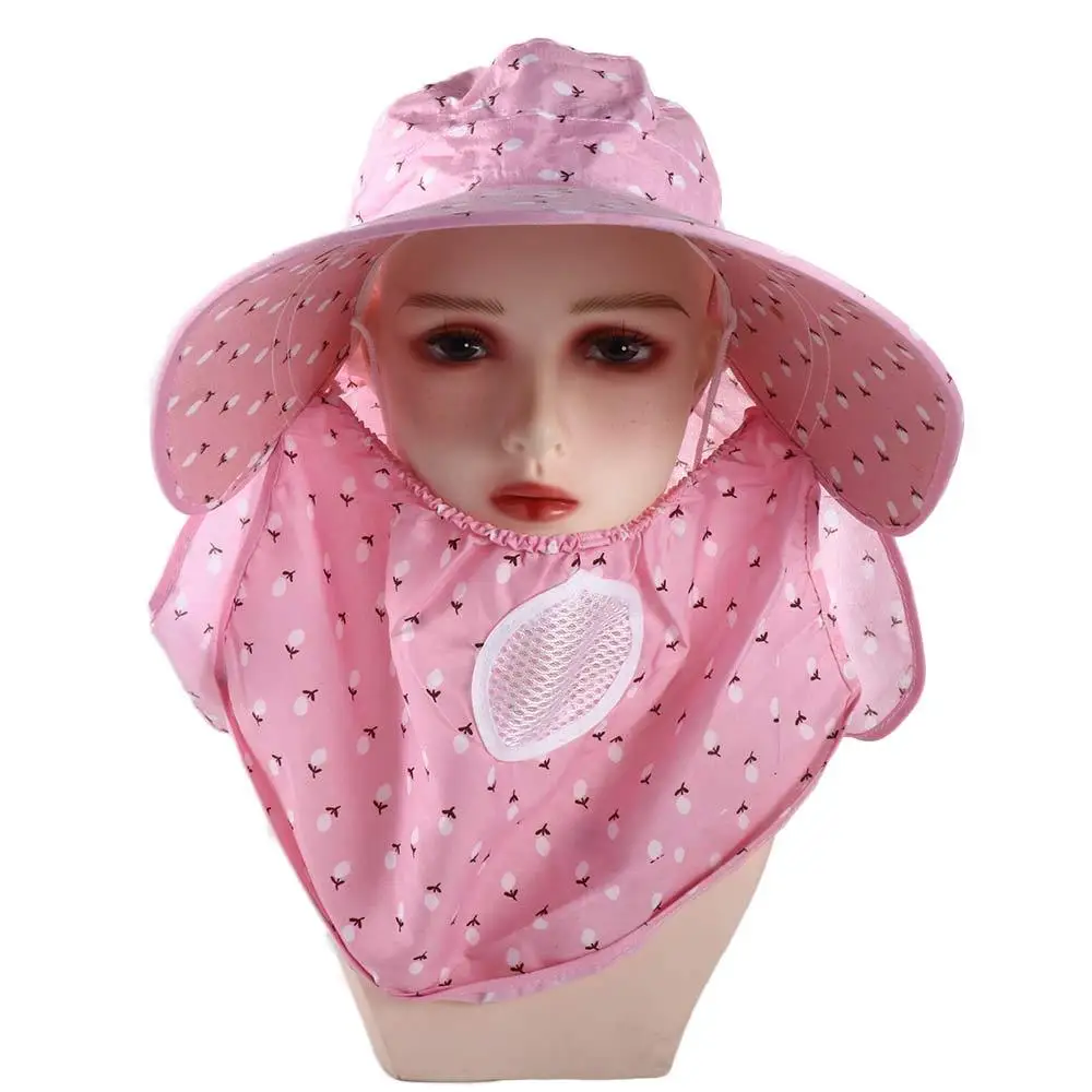 

Hat Windproof Big Brim Outdoor Hiking Caps Cover Face Summer UV Protection With Neck Flap Women Sun Hat Bucket Hat