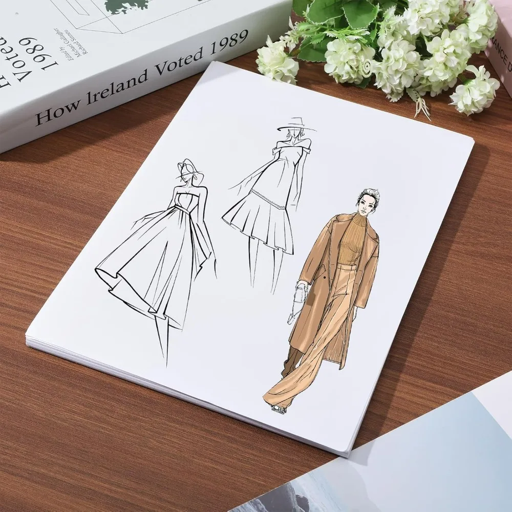 20PCS A4 Printable Vellum Paper Adhesive Acetate Paper Translucent Self-Adhesive Paper Handbook Stickers for Laser Printer Diary view 4
