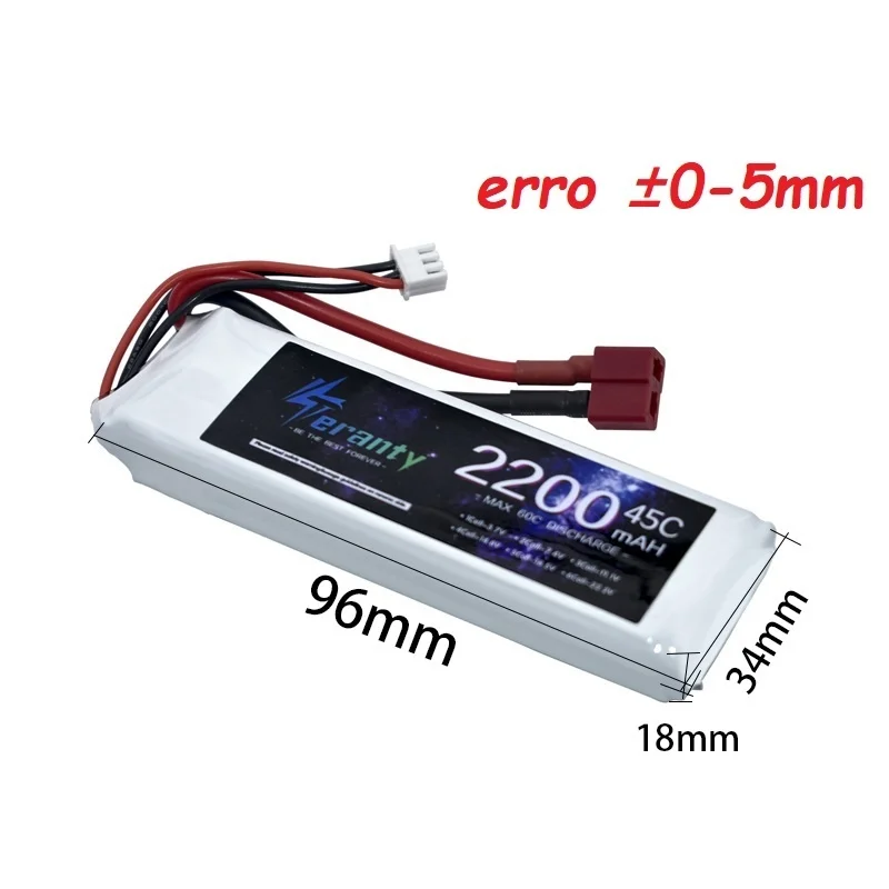 7.4v 2200mAh LiPo 2S Akumulator 45C do 4WD RC Racing Car Boat Drone Części zamienne Akumulator 7.4V z wtyczką T XT30 XT60 JST