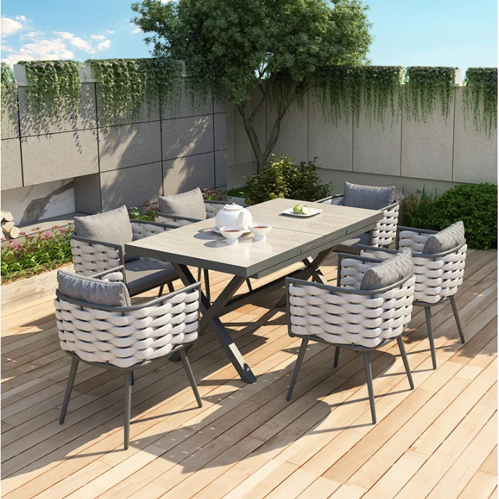 

Outdoor Furniture Dining Table Sets Wood Garden Table And Chairs Set